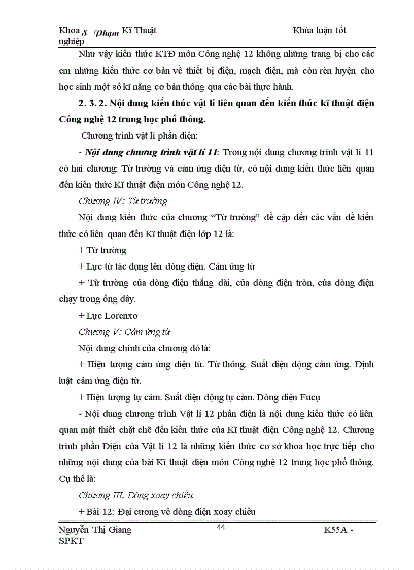 image for page Khai thác kiến thức vật lí trong dạy học phần kĩ thuật điện môn công nghệ 12 nhằm tích cực hóa hoạt động nhận thức của học sinh THPT