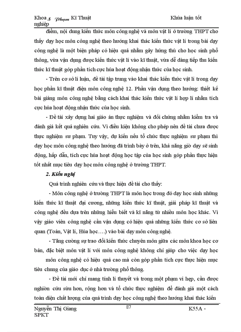 image for page Khai thác kiến thức vật lí trong dạy học phần kĩ thuật điện môn công nghệ 12 nhằm tích cực hóa hoạt động nhận thức của học sinh THPT