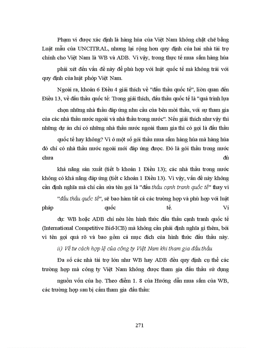 image for page Thực trạng và một số giải pháp nhằm hoàn thiện pháp luật đấu thầu quốc tế mua sắm hàng hóa tại Việt Nam