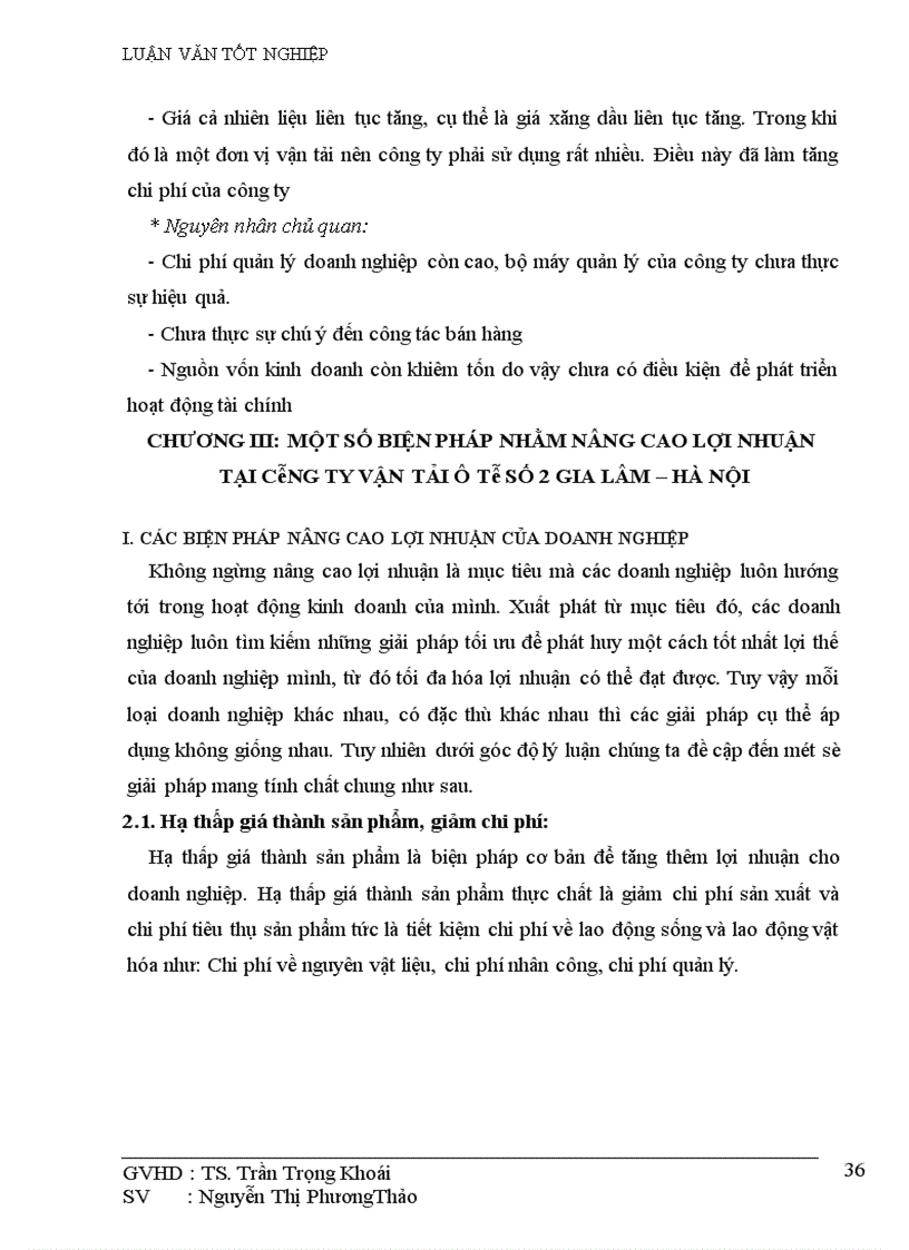 image for page Một số biện pháp nhằm nâng cao lợi nhuận