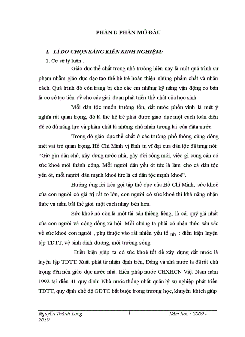 image for page “Phát huy vai trò chỉ đạo của Ban cán sự lớp trong tiết học Thể dục ”