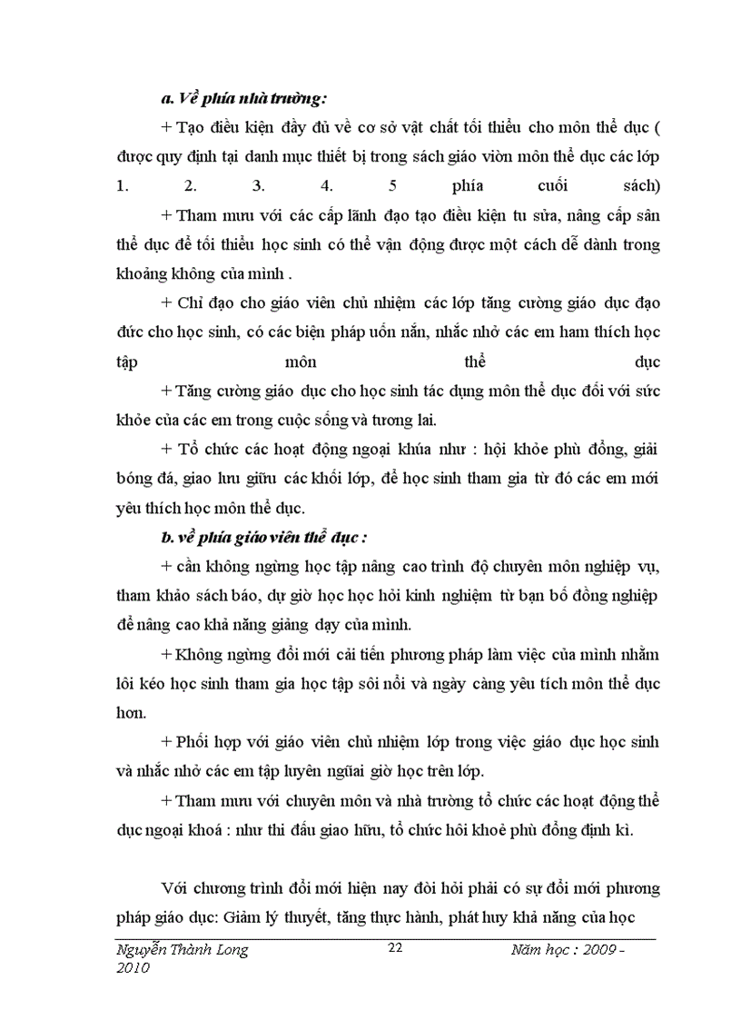 image for page “Phát huy vai trò chỉ đạo của Ban cán sự lớp trong tiết học Thể dục ”