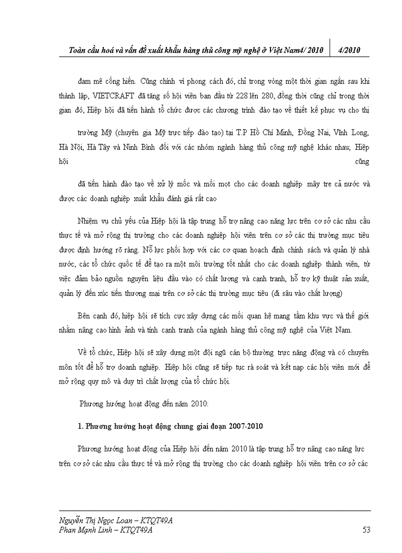 image for page Toàn cầu hoá và vấn đề xuất khẩu hàng thủ ng mỹ nghệ ở Việt Nam