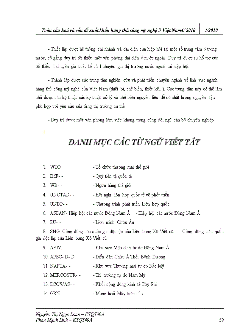 image for page Toàn cầu hoá và vấn đề xuất khẩu hàng thủ ng mỹ nghệ ở Việt Nam