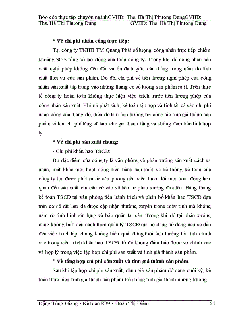image for page Hoàn thiện kế toán tập hợp chi phí sản xuất và tính giá thành sản phẩm của Công ty TNHH TM Quang Phát