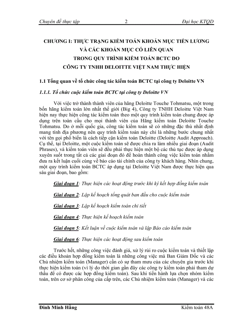 image for page Hoàn thiện kiểm toán khoản mục lương và các khoản mục có liên quan trong quy trình kiểm toán BCTC do Công ty TNHH Deloitte VN thực hiện