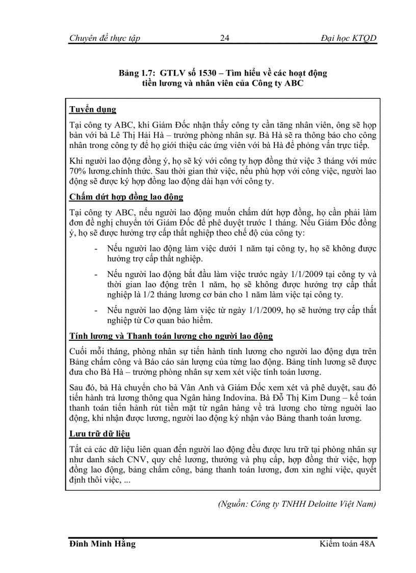 image for page Hoàn thiện kiểm toán khoản mục lương và các khoản mục có liên quan trong quy trình kiểm toán BCTC do Công ty TNHH Deloitte VN thực hiện