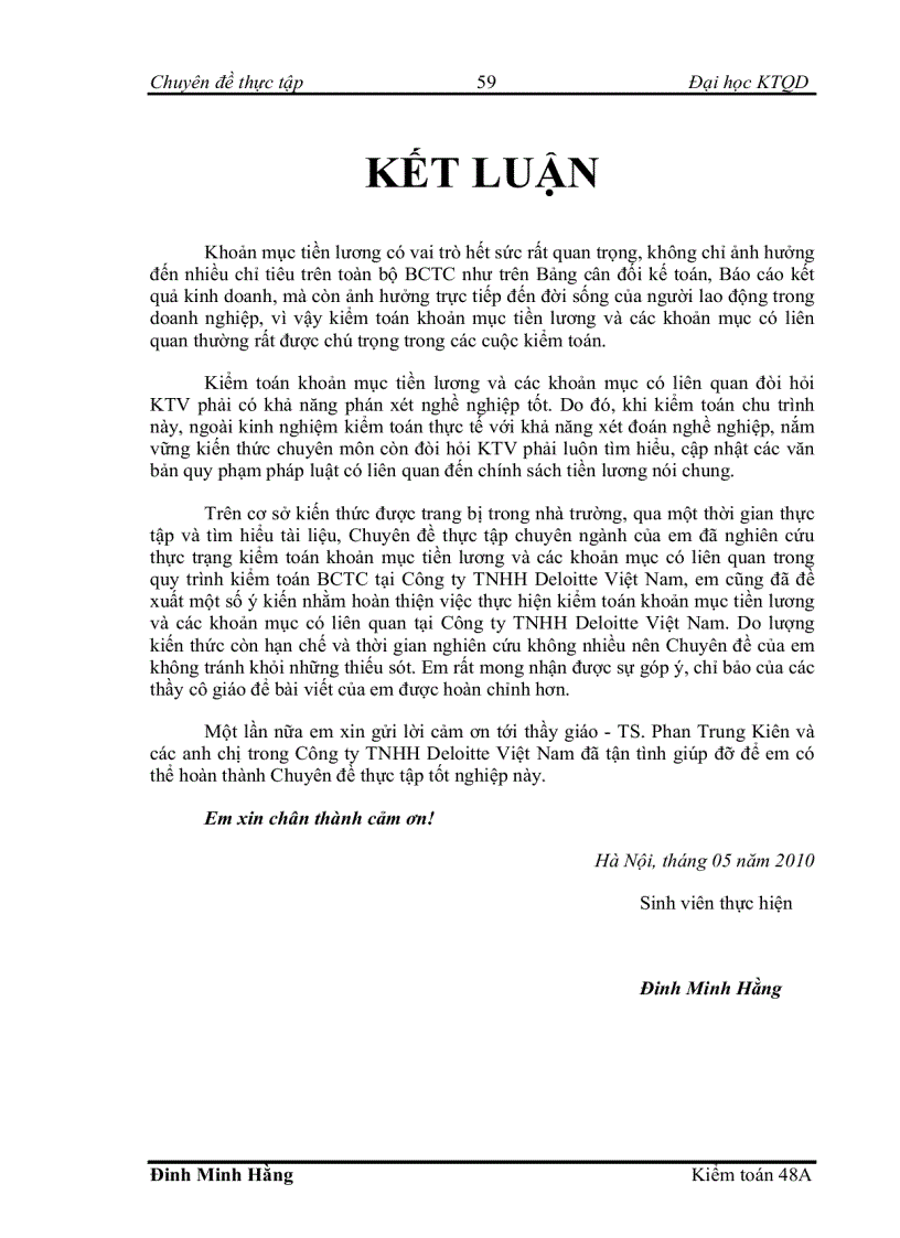 image for page Hoàn thiện kiểm toán khoản mục lương và các khoản mục có liên quan trong quy trình kiểm toán BCTC do Công ty TNHH Deloitte VN thực hiện