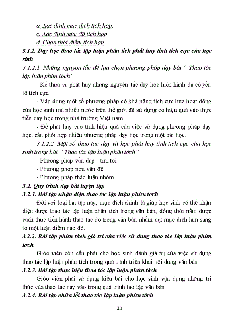 image for page Dạy học thao tác lập luận phân tích cho học sinh lớp 11 theo hướng tích hợp và tích cực