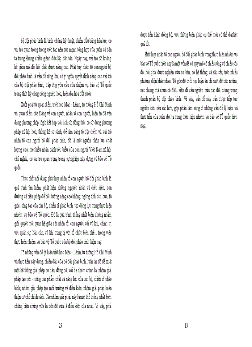 image for page Phát huy nhân tố con người bộ đội pháo binh Việt Nam trong việc thực hiện nhiệm vụ bảo vệ Tổ quốc hiện nay