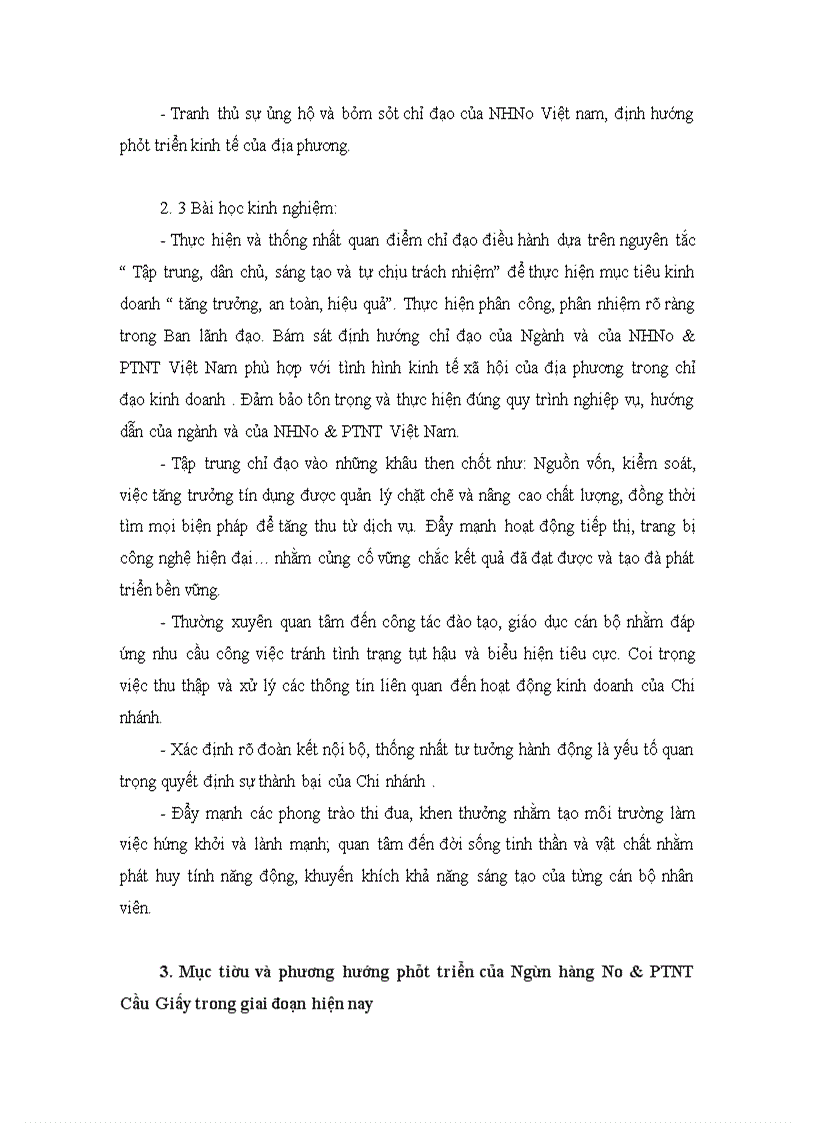 image for page Đánh giá tình hình hoạt động và định hướng của ngân hàng no&ptnt – chi nhánh cầu giấy