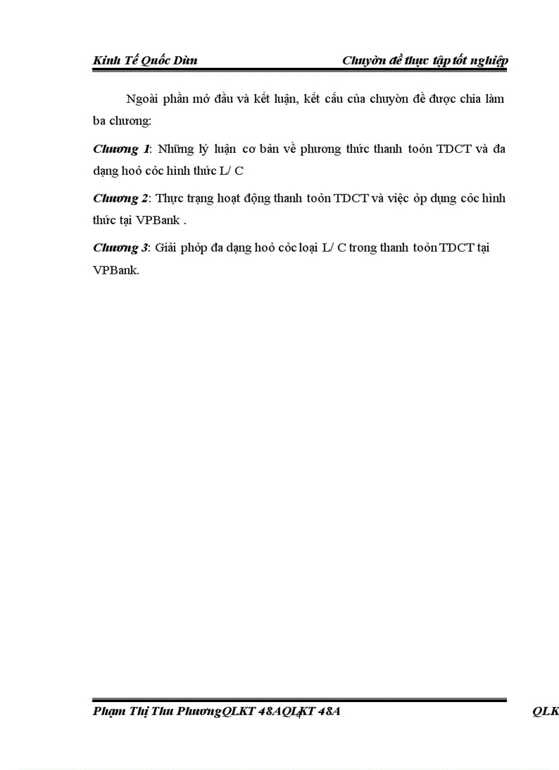 image for page Giải pháp đa dạng hoá các loại L/C trong thanh toán TDCT tại VPBank.