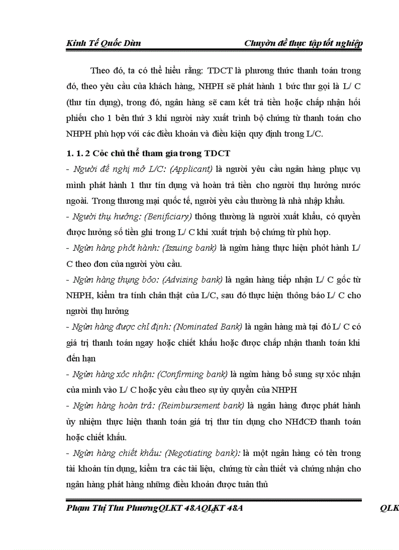 image for page Giải pháp đa dạng hoá các loại L/C trong thanh toán TDCT tại VPBank.