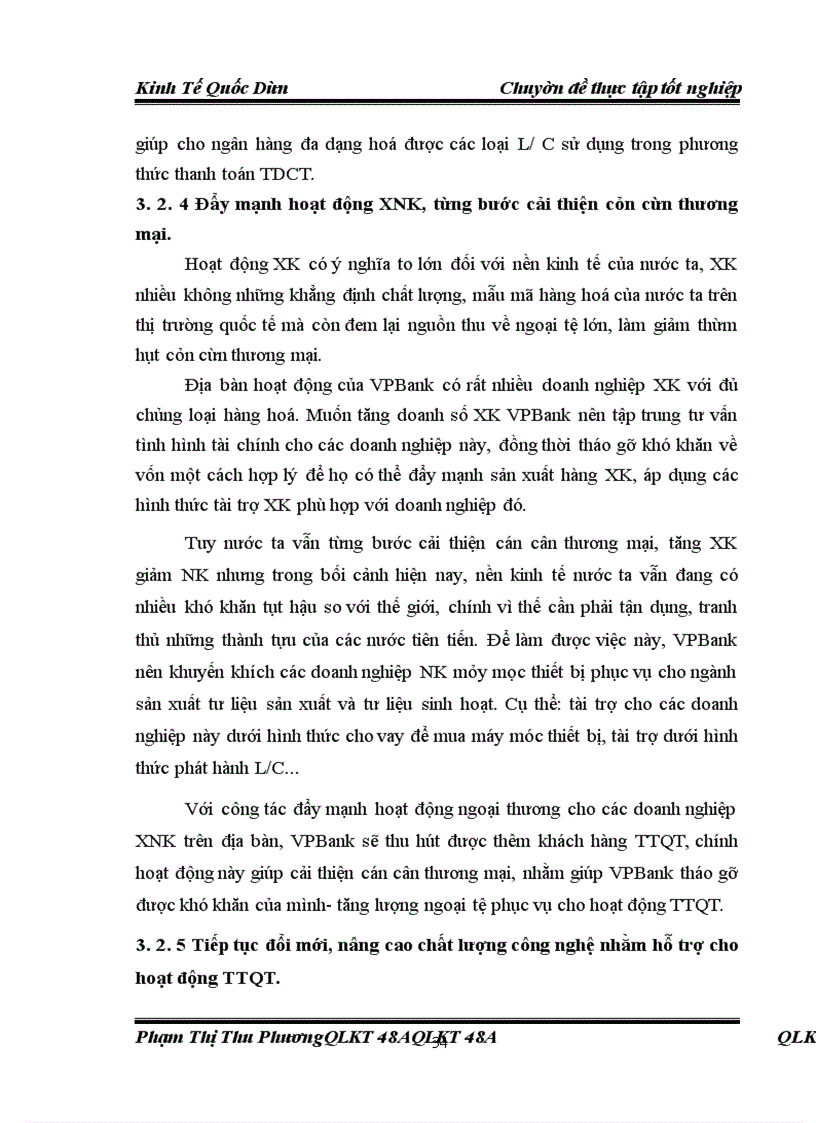 image for page Giải pháp đa dạng hoá các loại L/C trong thanh toán TDCT tại VPBank.