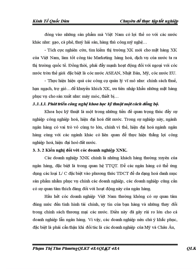 image for page Giải pháp đa dạng hoá các loại L/C trong thanh toán TDCT tại VPBank.