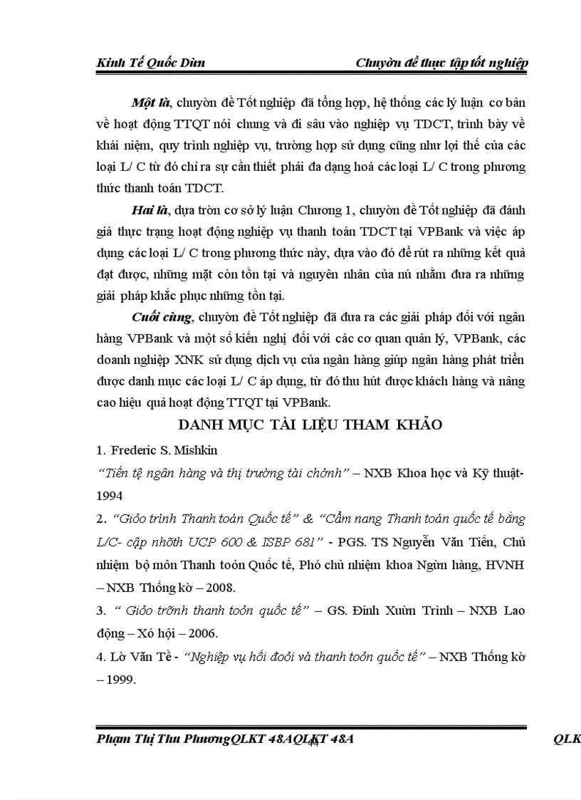 image for page Giải pháp đa dạng hoá các loại L/C trong thanh toán TDCT tại VPBank.