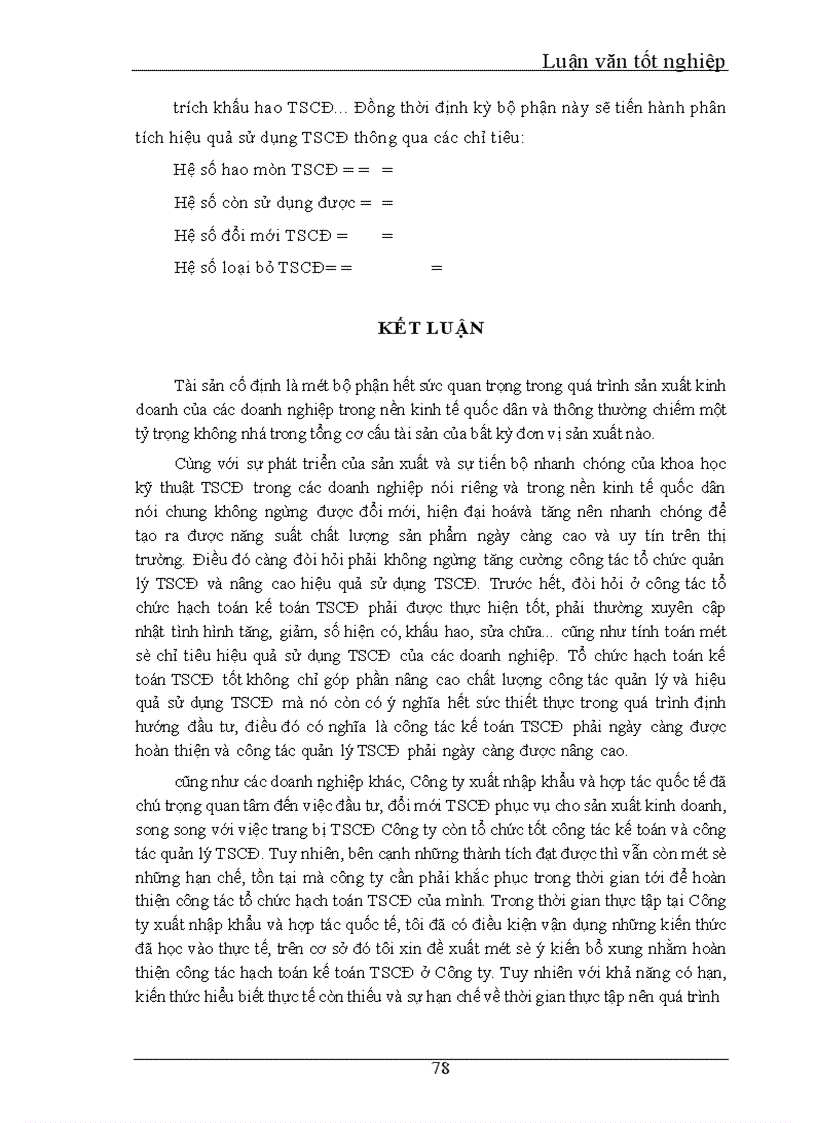 image for page Thực trạng quản lý, hạch toán kế toán TSCĐ tại công ty xuất nhập khẩu và hợp tác quốc tế