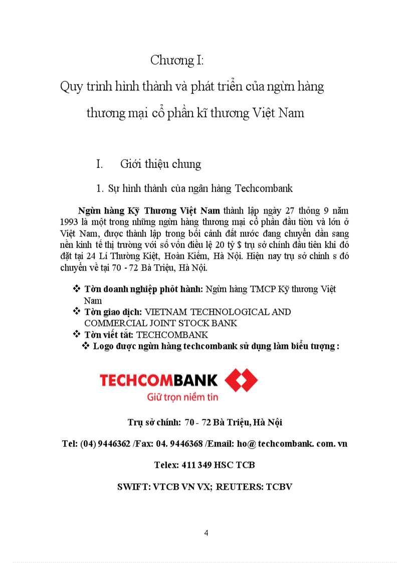 image for page Hội Sở Ngân Hàng TECHCOMBANK