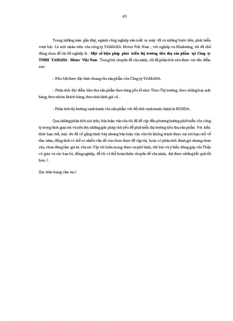 image for page Một số biện pháp phát triển thị trường tiêu thụ sản phẩm tại Công ty TNHH YAMAHA MOTOR Việt Nam