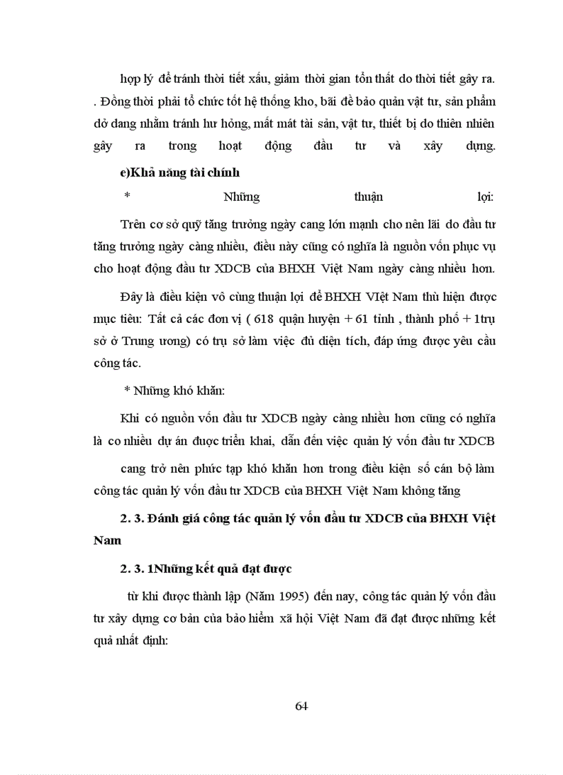 image for page Thực trạng quản lý vốn đầu tư xây dựng cơ bản của bảo hiểm xã hội việt nam