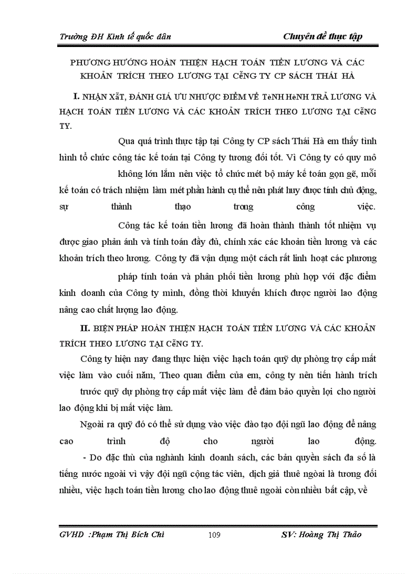 image for page Hạch toán tiền lương và các khoản trích theo tiền lương tại Công ty CP sách Thái Hà