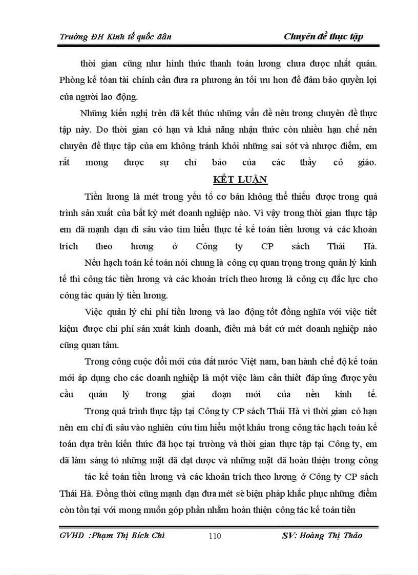 image for page Hạch toán tiền lương và các khoản trích theo tiền lương tại Công ty CP sách Thái Hà