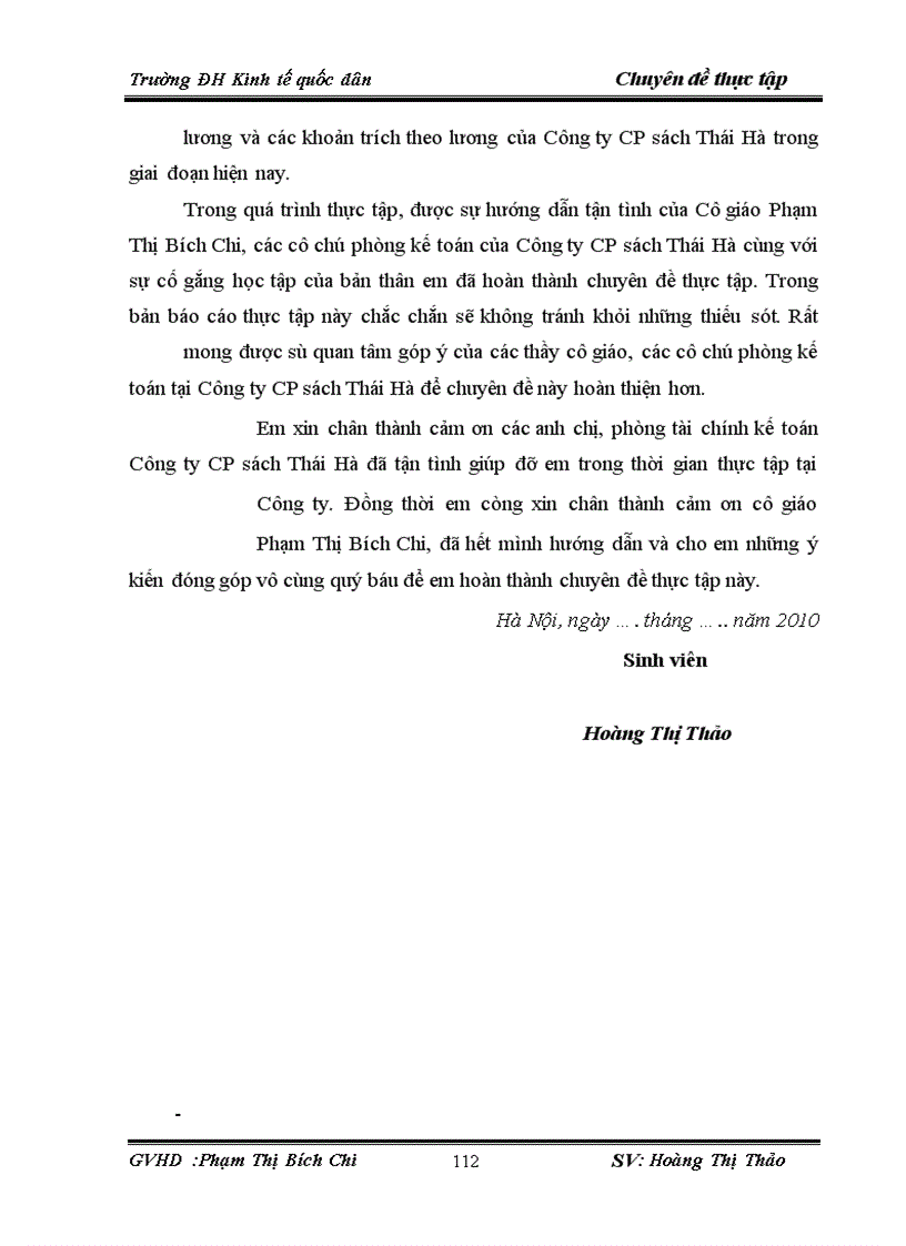 image for page Hạch toán tiền lương và các khoản trích theo tiền lương tại Công ty CP sách Thái Hà