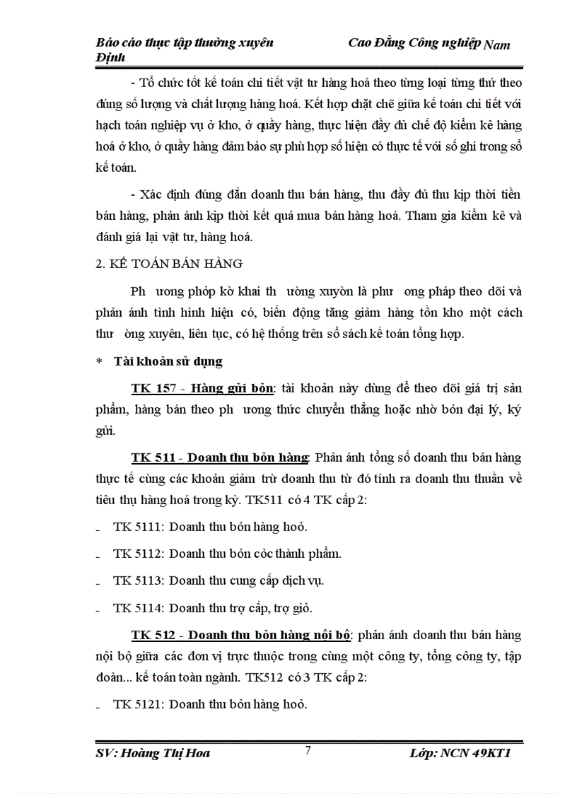 image for page Tổ chức kế toán bán hàng và xác định kết quả bán hàng tại Công ty TNHH Mỹ Phẩm xuân thủy