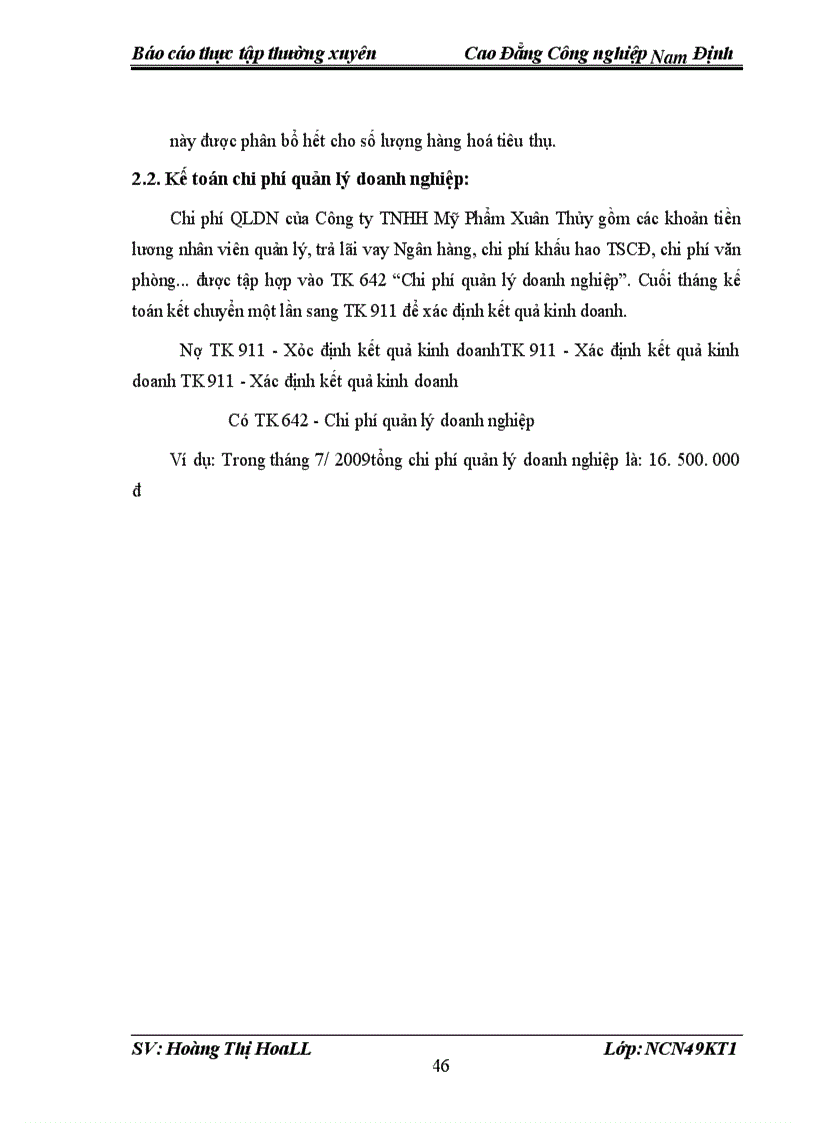 image for page Tổ chức kế toán bán hàng và xác định kết quả bán hàng tại Công ty TNHH Mỹ Phẩm xuân thủy