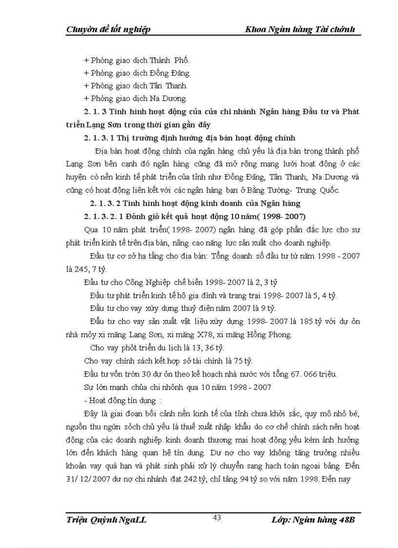 image for page Giải pháp nâng cao chất lượng tín dụng trung- dài hạn tại chi nhánh Ngân hàng Đầu tư và Phát triển Tỉnh Lạng Sơn