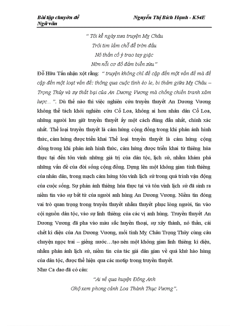 image for page Những motip trong truyền thuyết An Dương Vương.
