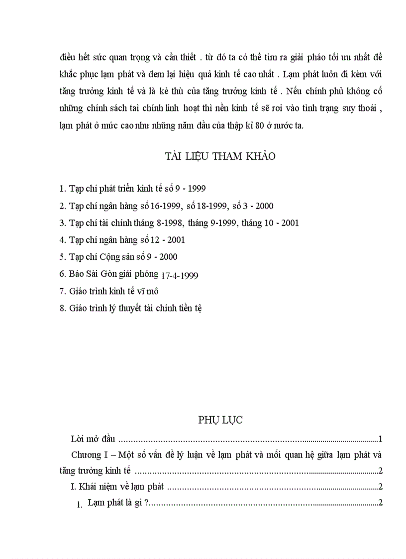 image for page Các lý thuyết, các bằng chứng thực nghiệm về lạm phát và mối quan hệ giữa lạm phát và tăng trưởng kinh tế