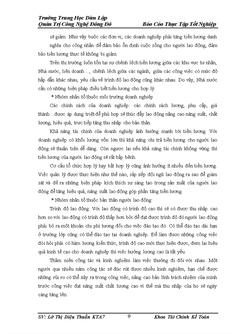 image for page Kế tóan tiền lương và các khoản trích theo lương tại Công ty trách nhiệm hữu hạn Quốc tế B&B làm báo cáo thực tập tốt nghiệp.