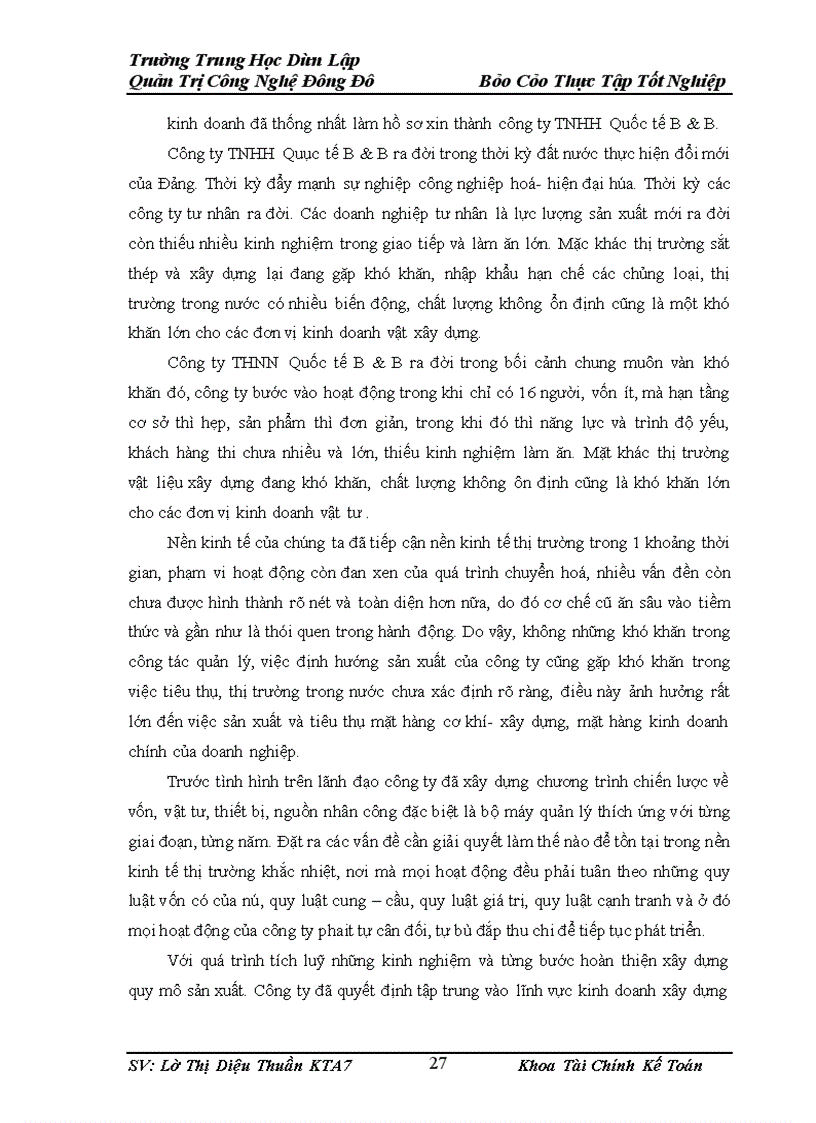 image for page Kế tóan tiền lương và các khoản trích theo lương tại Công ty trách nhiệm hữu hạn Quốc tế B&B làm báo cáo thực tập tốt nghiệp.