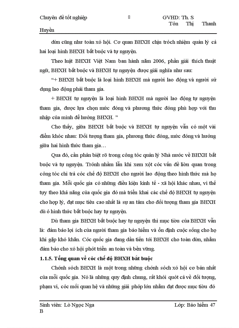 image for page Tình hình quản lý chi trả các chế độ BHXH bắt buộc tại BHXH huyện Mai Sơn tỉnh Sơn La, giai đoạn 2006 – 2008