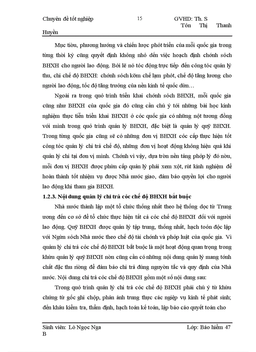 image for page Tình hình quản lý chi trả các chế độ BHXH bắt buộc tại BHXH huyện Mai Sơn tỉnh Sơn La, giai đoạn 2006 – 2008