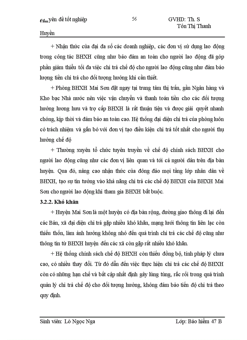 image for page Tình hình quản lý chi trả các chế độ BHXH bắt buộc tại BHXH huyện Mai Sơn tỉnh Sơn La, giai đoạn 2006 – 2008