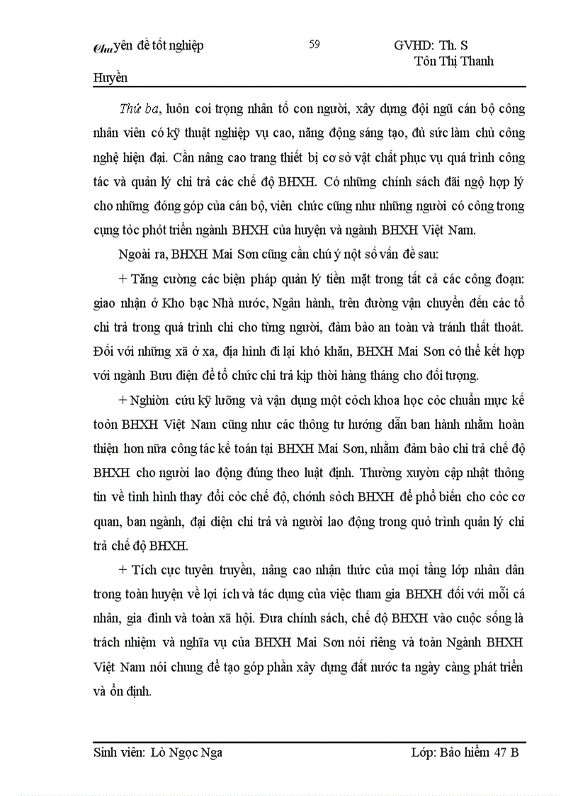 image for page Tình hình quản lý chi trả các chế độ BHXH bắt buộc tại BHXH huyện Mai Sơn tỉnh Sơn La, giai đoạn 2006 – 2008