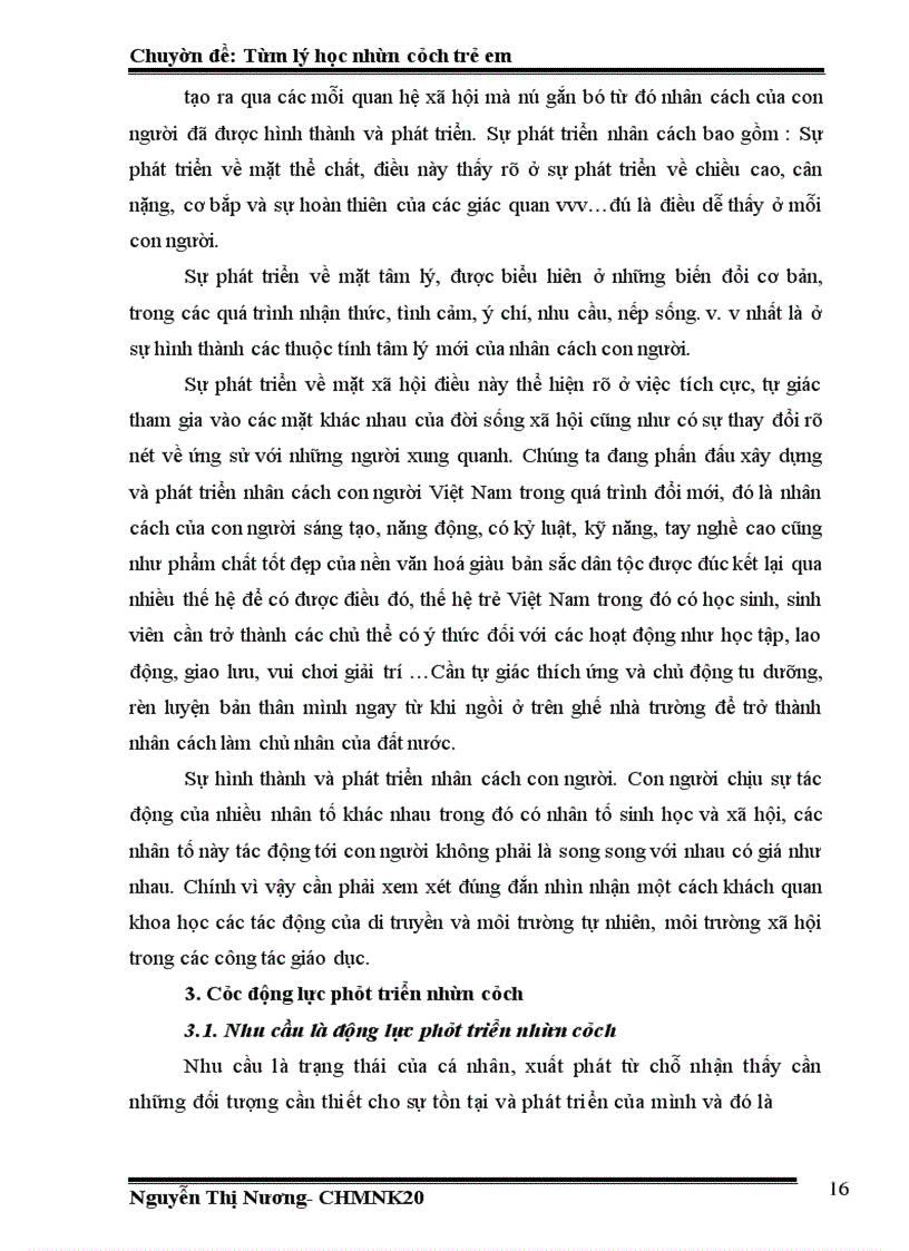 image for page Nhân cách và sự hình thành nhân cách theo các nhà tâm lý học Việt Nam