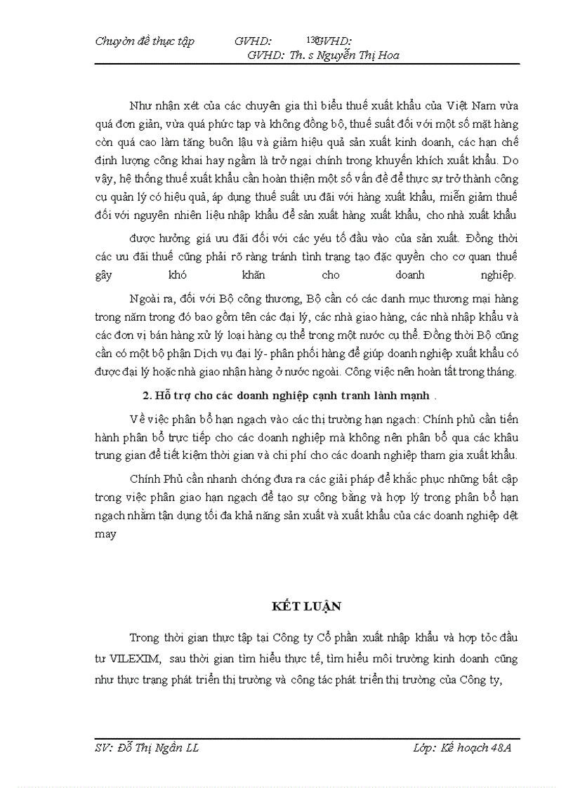 image for page Một số giải pháp đẩy mạnh phát triển thị trường xuất khẩu của công ty Cổ phần xuất nhập khẩu và hợp tác đầu tư VILEXIM -
