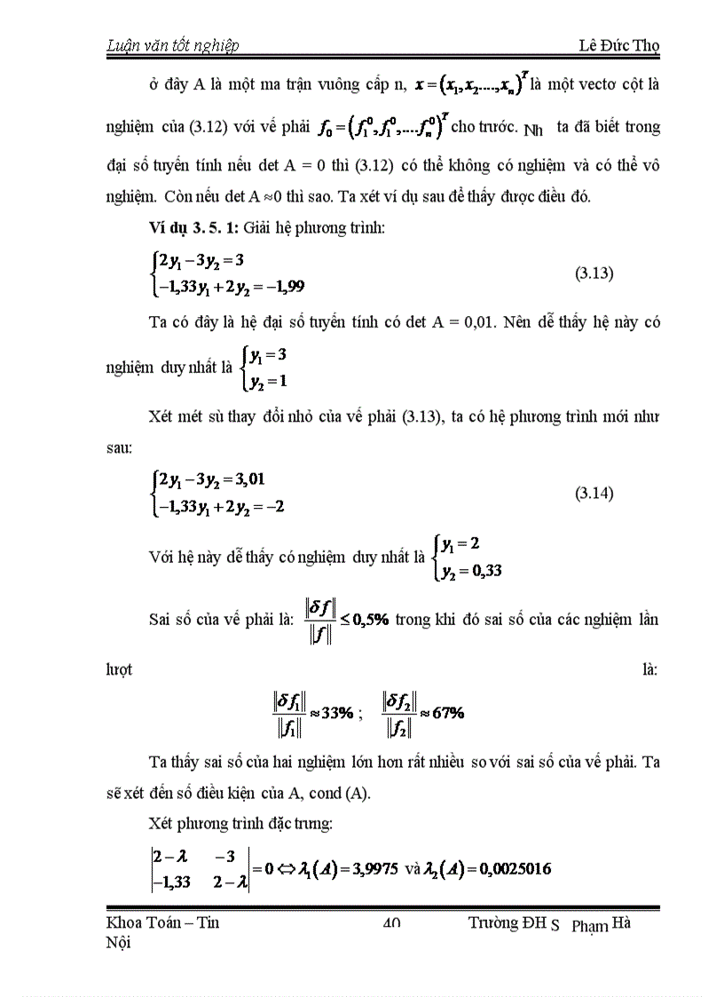 image for page Phương Pháp Hiệu Chỉnh Giải Bài Toán Đặt Không Chỉnh
