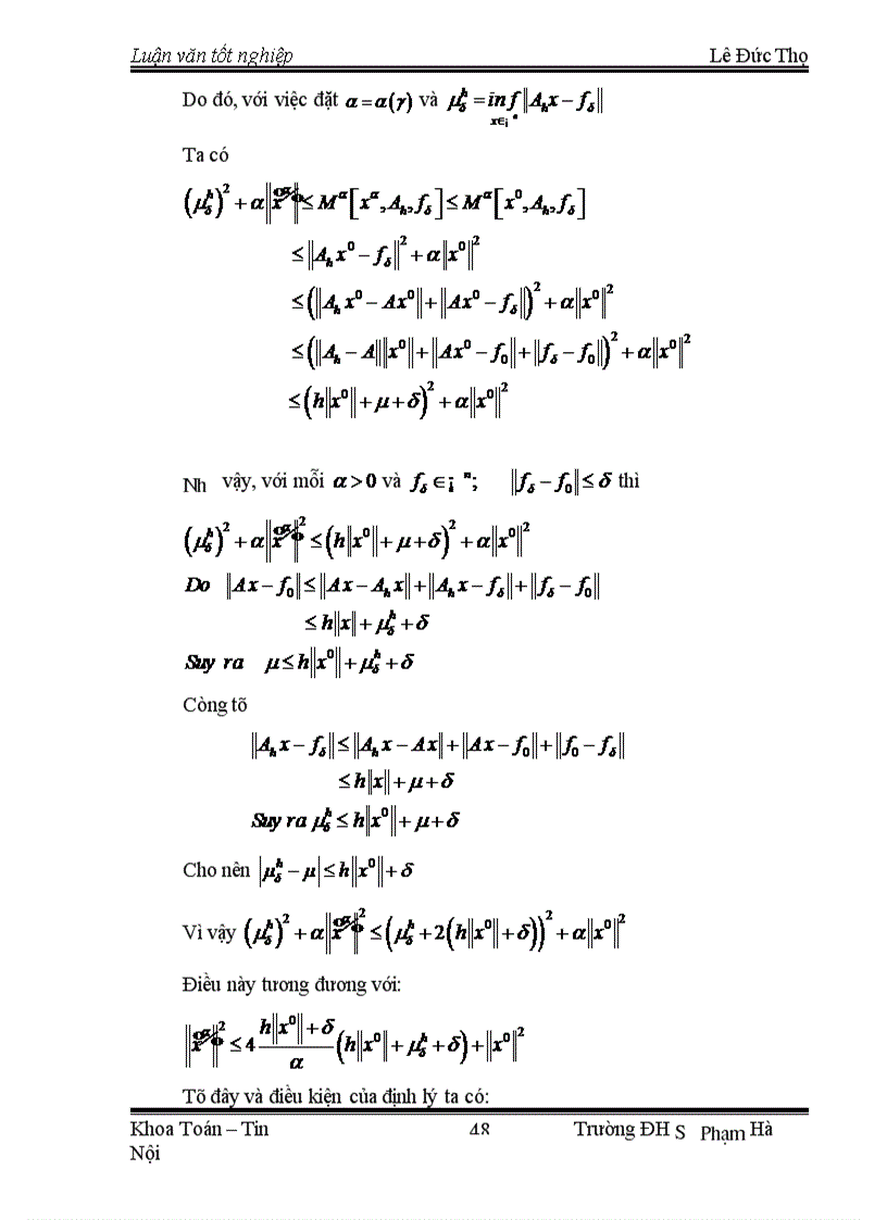 image for page Phương Pháp Hiệu Chỉnh Giải Bài Toán Đặt Không Chỉnh