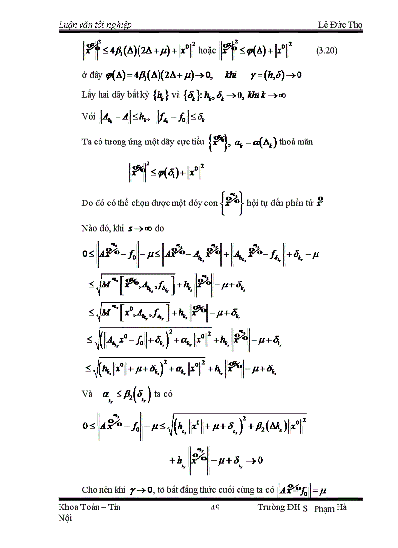 image for page Phương Pháp Hiệu Chỉnh Giải Bài Toán Đặt Không Chỉnh