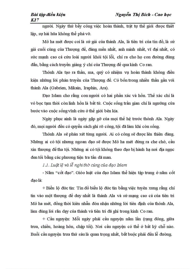 image for page Đặc điểm của Hồi giáo của Việt Nam