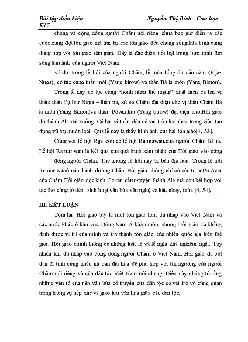 image for page Đặc điểm của Hồi giáo của Việt Nam