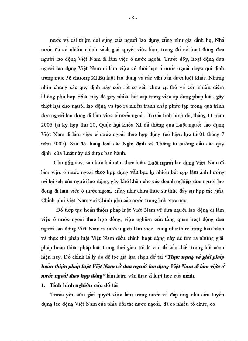 image for page Pháp luật lao động Việt Nam hiện hành về đưa người lao động Việt Nam đi làm việc ở nước ngoài theo hợp đồng và thực tiễn thực hiện