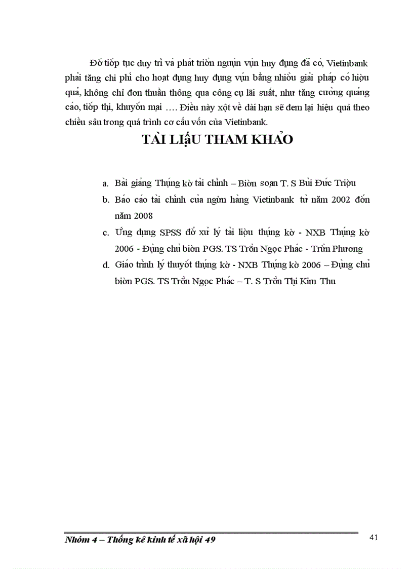 image for page Phân tích thống kê hoạt động huy động vốn của ngân hàng Công ThươngViệt Nam giai đoạn 2002-2008