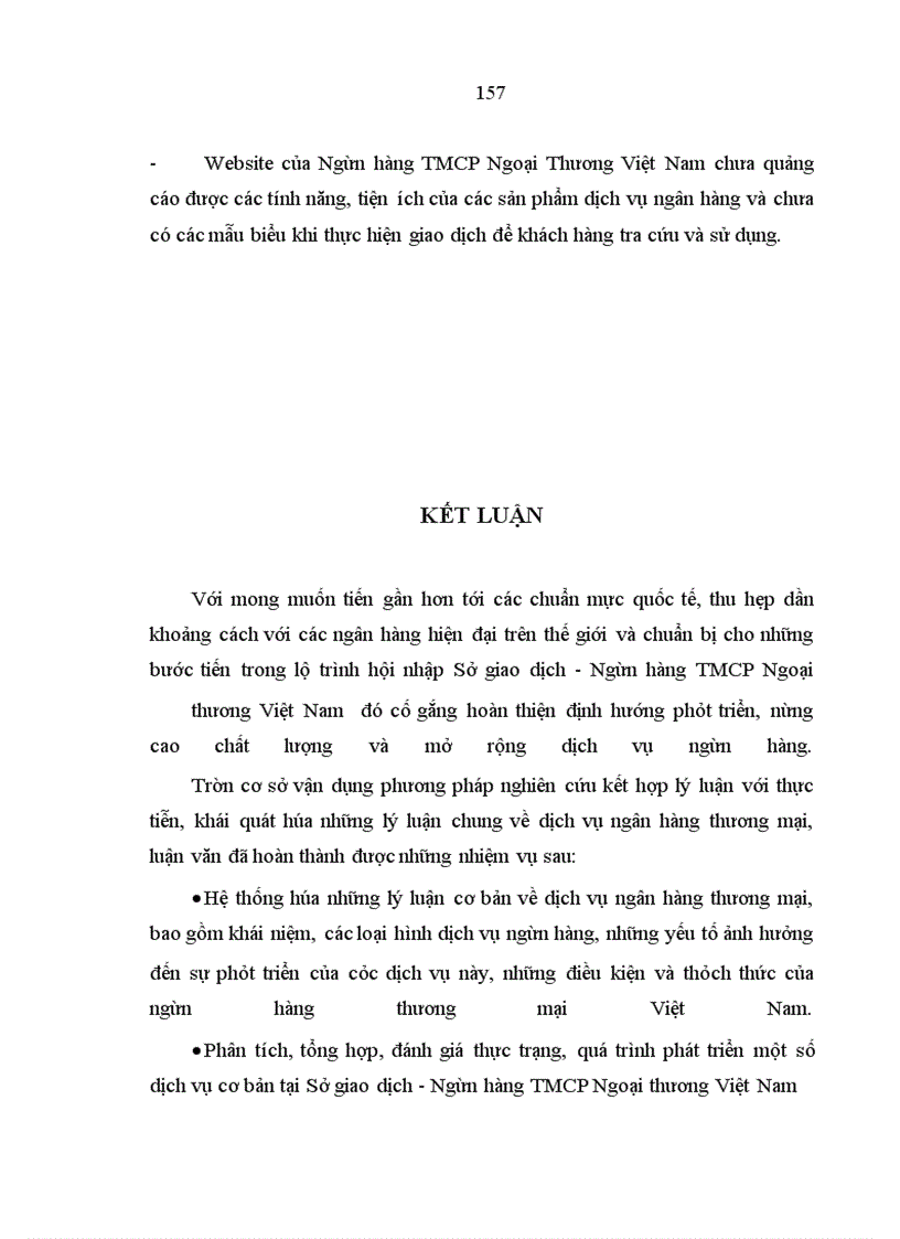 image for page Phát triển dịch vụ ngân hàng tại Sở giao dịch - Ngân hàng thương mại cổ phần Ngoại thương Việt Nam