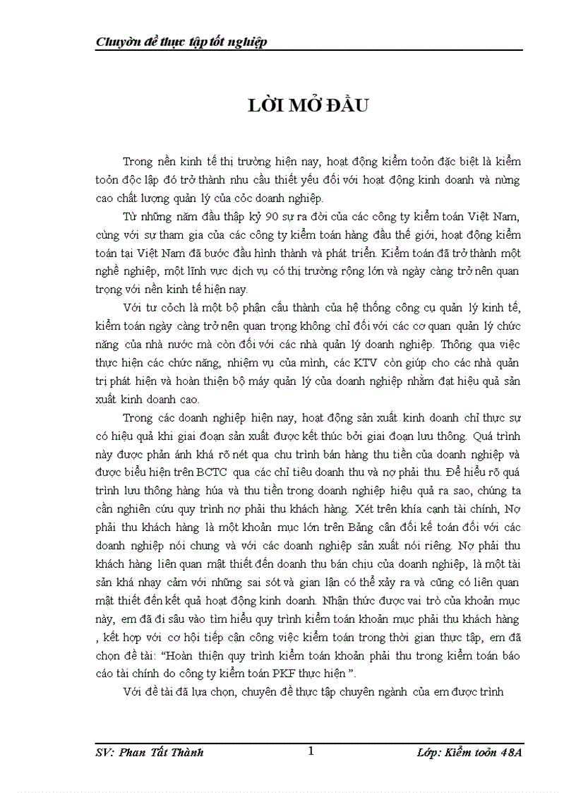 image for page Hoàn thiện quy trình kiểm toán khoản phải thu trong kiểm toán báo cáo tài chính do công ty kiểm toán PKF thực hiện