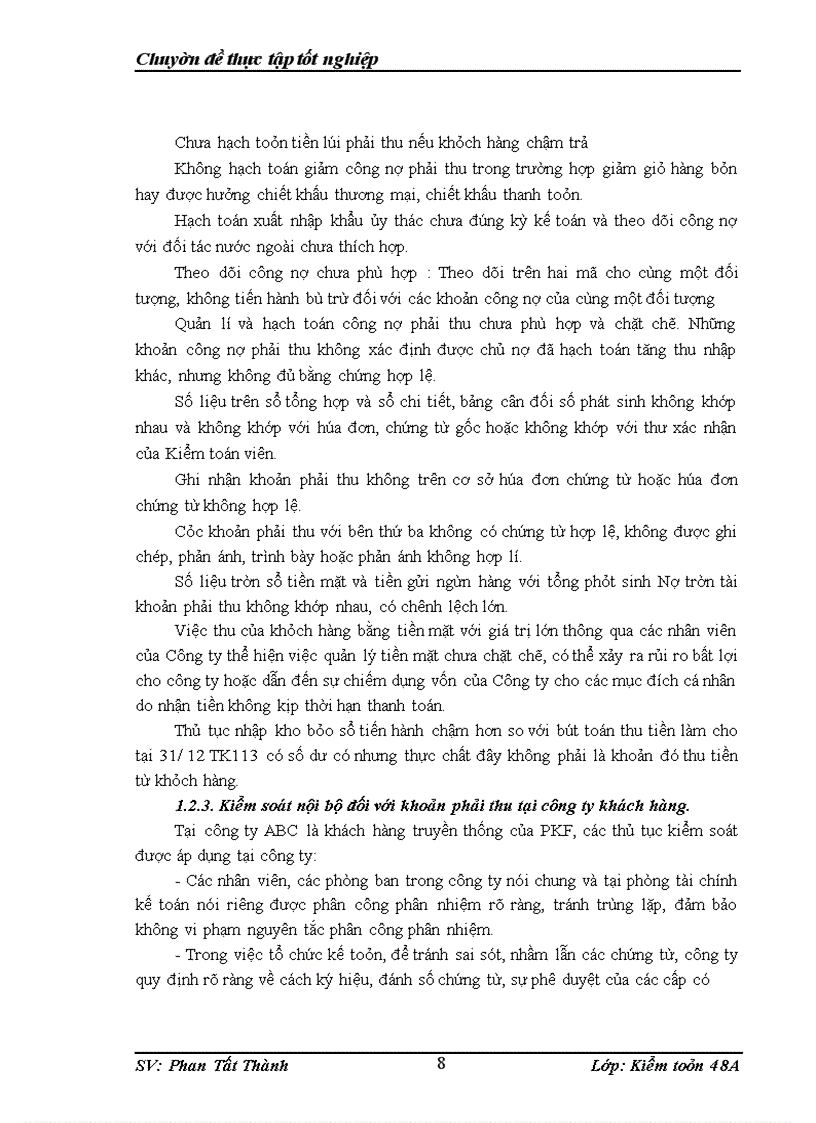 image for page Hoàn thiện quy trình kiểm toán khoản phải thu trong kiểm toán báo cáo tài chính do công ty kiểm toán PKF thực hiện